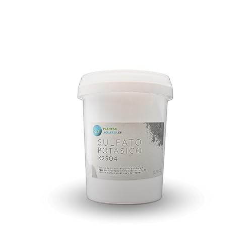 Sulfato de Potasio 1Kg, Abono Sulfato Potasico Fertilizante hidrosoluble para Plantas de Jardín y Acuario (K2SO4)