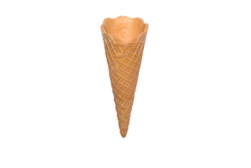 Cucuruchos de helado 'Bolsa medio dulce con borde ondulado' 140mm x Ø51mm 120 piezas
