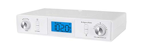 Krüger&Matz KM0817 Radio de Cocina semiintegrable, con Bluetooth (Pantalla LCD, Temporizador, Despertador)