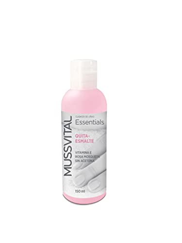 Mussvital Essentials Quitaesmalte 150 ml, Retira la Laca de Uñas, Cuidado de Uñas