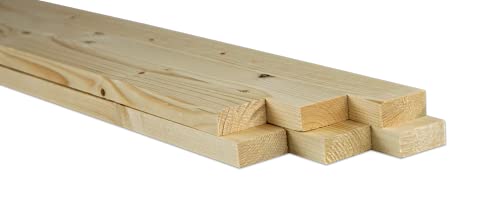 Chely Intermarket | 41D2A | Palos de madera 2x4,5x90cm (Pack de 3 Unds) ideal para usos de manualidades, plantas, bricolajes, artesanias y carpinterías.(2x4,5 * 3-1,15)