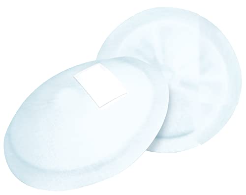 Tigex discos de lactancia desechables, 94 % materias primas naturales, Con bolsa de algodón orgánico para guardarlos, 28 unidades, Clear