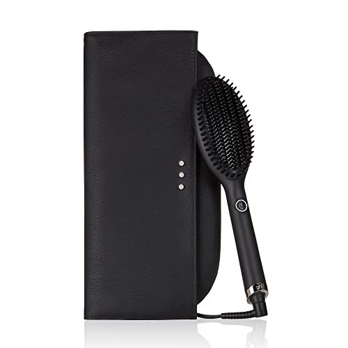 ghd glide gift set - set de regalo cepillo eléctrico alisador de pelo con tecnología iónica, edición 2021, negro