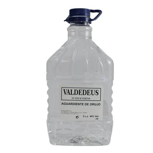 Bodegas Bmpsa Valdedeus, Aguardiente de Orujo Blanco, Garrafa de 3 litros, 40grados