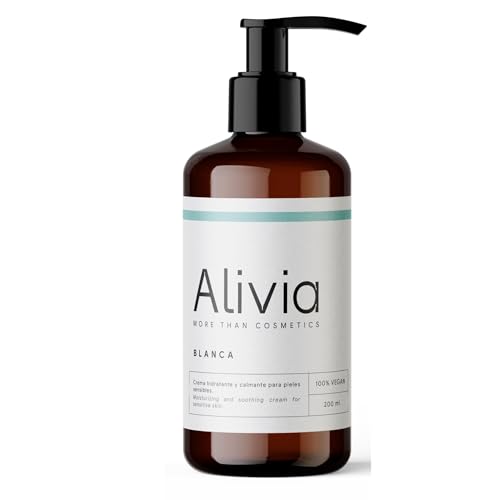 Alivia Cosmetics / Crema Hidratante Natural para Piel Atópica, con Caléndula y Aloe Vera. Alivio del Picor y Regeneración de Pieles Sensibles. Uso facial y corporal. 200 ml.