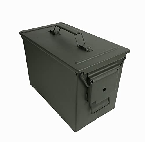 LOTI Caja de Metal, Caja de Munición, US Ammo Box, 32 x 22 x 18, Verde