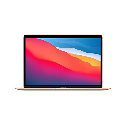 Apple Ordenador PortáTil MacBook Air (2020): Chip M1, Pantalla Retina de 13 Pulgadas, 8 GB de RAM, SSD de 256 GB, Teclado retroiluminado, cáMara FaceTime HD, Sensor Touch ID, Color Oro