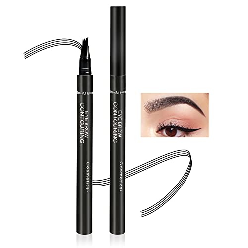 Boobeen Eyebrow Pen Líquido impermeable para cejas, lápiz de cejas con aplicador de precisión, crea un maquillaje de cejas natural