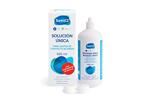 Senti2 Solución Única para Lentes de Contacto Blandas - 500 ml