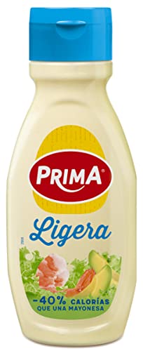 Mayonesa Prima ligera elaborada con huevos 100% origen España. 380 g