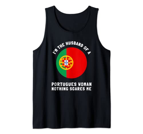 Portugués Esposa Portugal Patrimonio Raíces Y Tarta De Huevo Camiseta sin Mangas