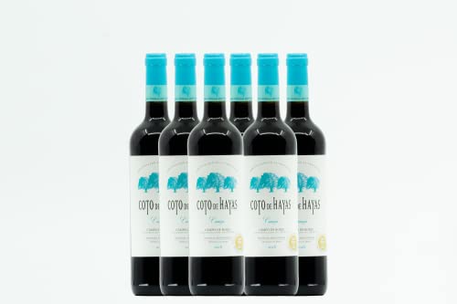BODEGAS ARAGONESAS - COTO DE HAYAS CRIANZA | Cosecha 2019 | Vino tinto D.O Campo de Borja | Elaborado a partir de Garnacha (60%) y Tempranillo (40%) | Caja de 6 Botellas - 0,75L/botella