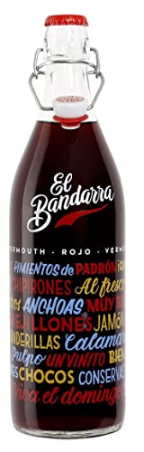 El Bandarra Rojo Vermut 100 cl. Botella de 1 litro, Vermouth de Barcelona.