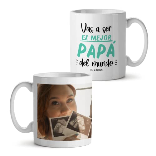 Kadoo Regalos Taza Personalizada Día del Padre Vas A Ser El Mejor Papá Con Foto
