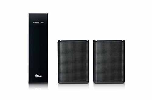 LG SPK8 - Kit de 2 altavoces traseros inalámbricos para barras de sonido con 140W de potencia y 2.0 canales, El Sonido Absoluto, Color Negro