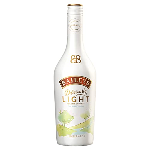 Baileys Deliciously Light, licor de crema de whisky irlandesa con certificación B-Corp, 700 ml