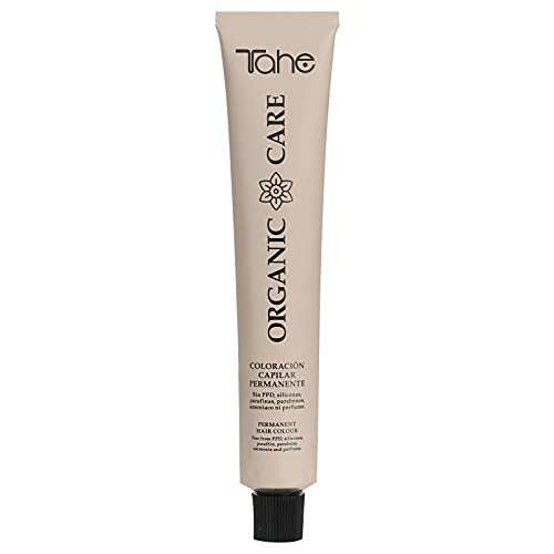 Tahe Organic Care Tinte Orgánico Permanente para el cabello de larga duración Sin Amoniaco, 100 ml, Tono 6 Rubio Oscuro