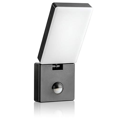 SEBSON LED Lampara Exterior con Sensor Movimiento, Aplique de Pared IP65, Antracita, 15W, 900lm, Blanco Frío 5800K, Lampara Pared
