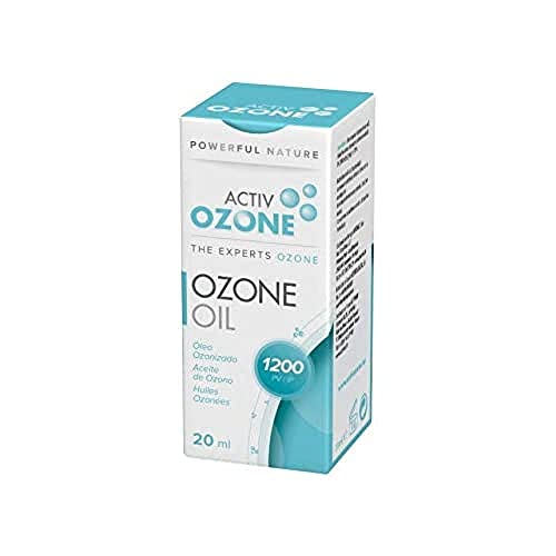 ActivOzone Ozone Oil 1200IP 20 ml, Aceite Ozonizado Limpiador, Antiséptico, Antioxidante e Hid, 100% Ppio Activo. Índice de Peróxidos Alto