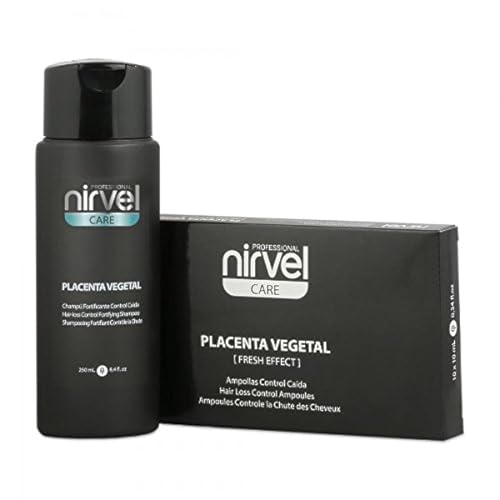 Nirvel Pack Control Caída Placenta 10 Ampollas + Champú 250 ml. Fortificante