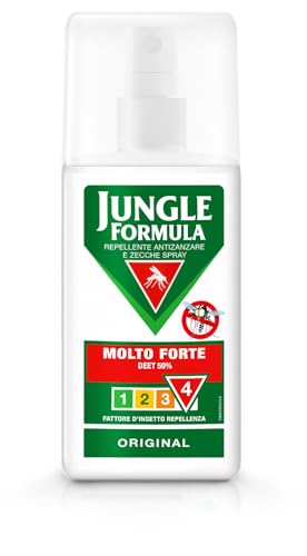 Jungle Formula - Antimosquitos muy fuerte, repelente para insectos con acción protectora duradera