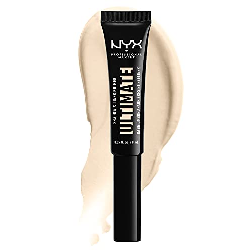 NYX Professional Makeup Prebase Ultimate para sombras y lápiz de ojos, con vitamina E, Fórmula vegana, Light