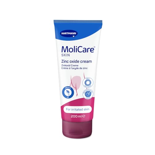 MoliCare Skin Crema con Óxido de Zinc: Protección para la Piel, Zonas Irritadas, Piel Sensible, 200 ml