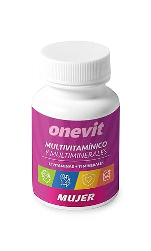 Onevit Multivitamínico Mujer - 45 cápsulas vegetales - 13 vitaminas+11 minerales