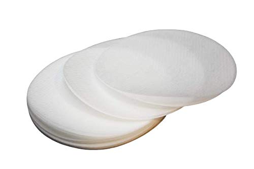 Oblea redonda Lisa tamaño 180 mm [25 hojas] - Usadas para turrones y tartas profesionales. Recién hechas sin almacenar.