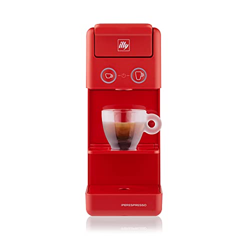 illy Caffè - Cafetera de cápsulas Iperespresso Y3.3, color rojo