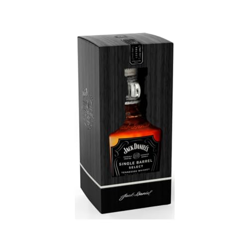 Jack Daniels Single Barrel Select Tennessee Whiskey, 45% Vol. Alcohol, Sabor Suave con Notas de Vainilla y Caramelo, 700 ml