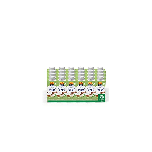 ISOLA BIO - Pack de 24 Unidades de 200 ml de Crema Ecológica de Arroz para Cocinar - Sin Azúcar Añadido y Sin Gluten - Apta para Consumo Vegano - Indicada como Alternativa Vegetal a la Nata Líquida