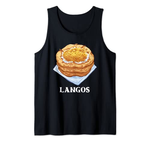 Tribunales nacionales húngaros Langos con nata y queso Hungría Camiseta sin Mangas