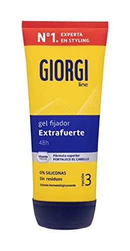 Giorgi Line - Gomina Perfect Fix, Máxima Fijación 48h sin Residuos, Acabado Perfecto, Fijación 3 Extrafuerte - Formato Viaje 50 ml