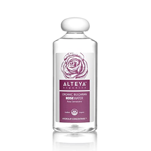 Alteya Organics Agua de Rosas 500ml - 100% Certificada Orgánica por el USDA, botella grande de auténtica agua de rosa Damascena pura y natural destilada al vapor y vendida directamente por el cultivador de rosas de Alteya Organics