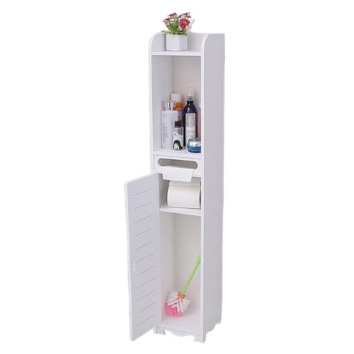 Lilyeriy Armario de baño estrecho, 20 x 20 x 80 cm, armario para baño, pasillo, cocina, salón, color blanco