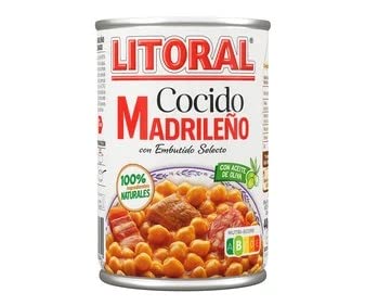MALL Cocido Madrileño LITORAL lata de 440 g.