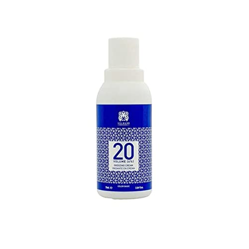 Válquer Profesional Oxidante en Crema 20 Vol (6%), Agua oxigenada para tintes, Coloración capilar permanente - 75 ml