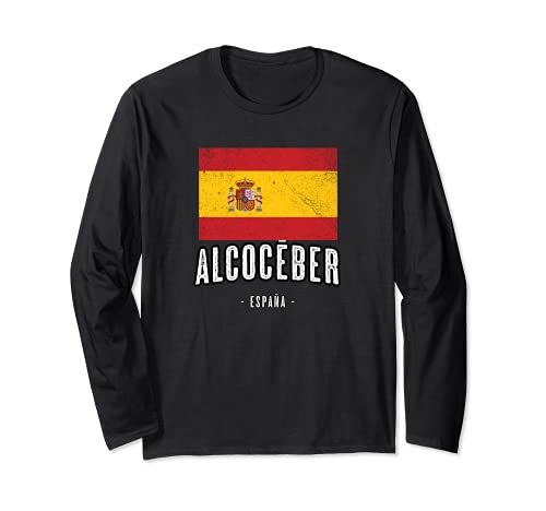 Alcocéber España | Souvenir - Ciudad - Bandera - Manga Larga