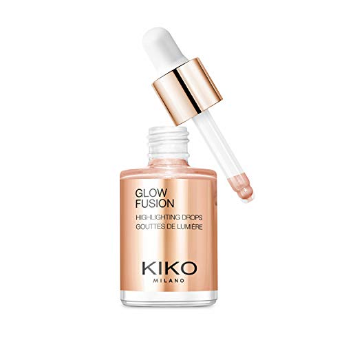 KIKO Milano Glow Fusion Highlighting Drops 02 | Iluminador líquido para el rostro con acabado metálico