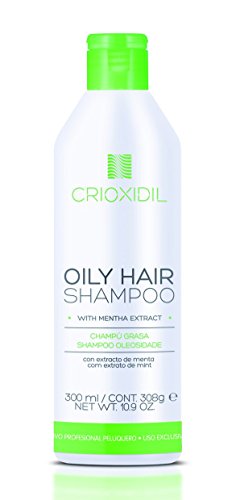CRIOXIDIL - Champú Antigrasa - Oily Hair Shampoo - 300 ml - Equilibra la Grasa del Cuero Cabelludo - Purificante y Astringente - Champú Seborregulador sin Efecto Rebote