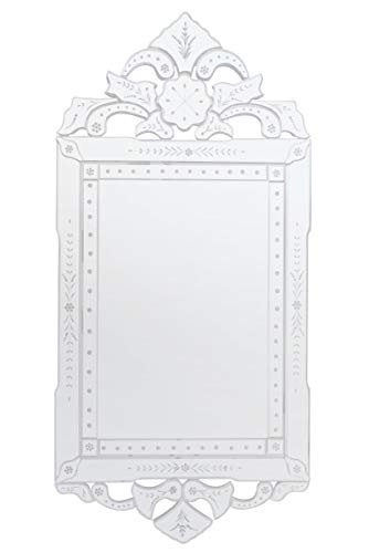 MirrorOutlet Espejo de Pared Veneciano de 122 cm x 59 cm, diseño Envejecido