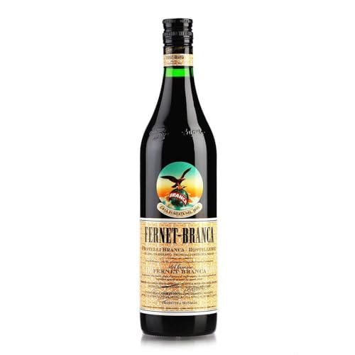 FERNET BRANCA - Licor de Hierbas Italiano, Sabor Amargo, 39% Volumen de Alcohol - 700 ml