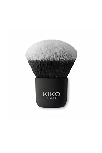 KIKO Milano Face 13 Kabuki Brush | Brocha kabuki para aplicar polvos para el rostro, fibras sintéticas
