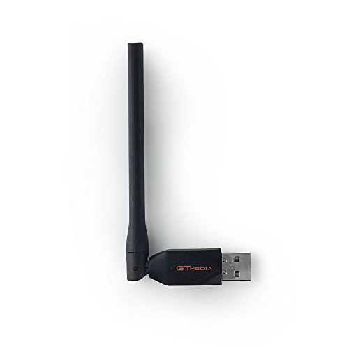 GTMedia Antenna wifi USB wifi para GTMedia v7s v7 plus señal para CCCAM IPTV Set-Top box Compatible con PC/Laptop también