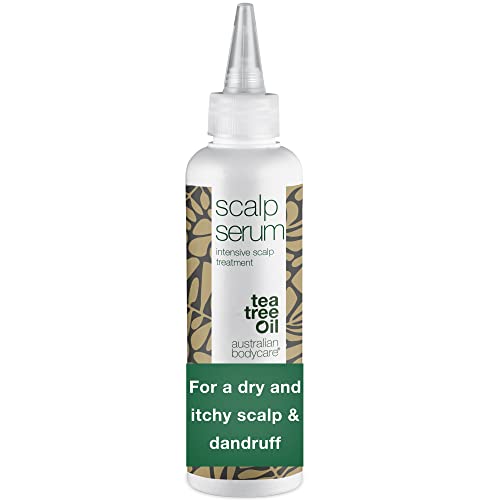 Australian Bodycare Scalp Serum 150 ml | Hidratante para el cuero cabelludo con aceite de árbol del té para caspa, picazón y sequedad | Cuidado diario para psoriasis o eczema | 100% vegano