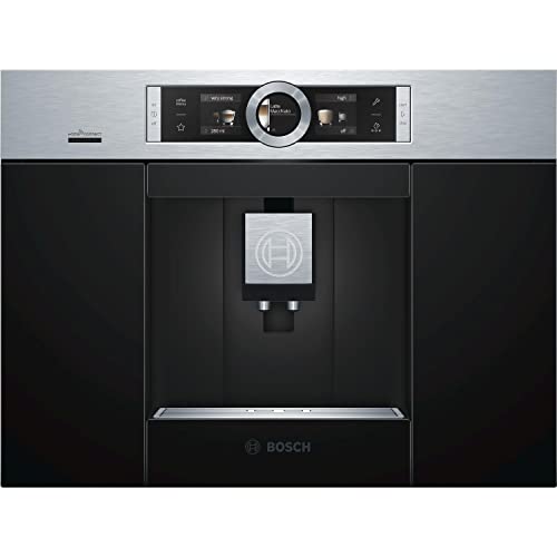 Bosch CTL636ES6 - Cafetera (Integrado, Máquina espresso, 2,4 L, Molinillo integrado, 1600 W, Negro, Acero inoxidable)