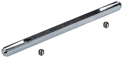 JUVA Pincel de hierro cuadrado 8 mm para accesorios de empuje y manijas de puerta - H10261 | cuadrado 8 x 120 mm | empujador cuadrado de acero endurecido | 1 unidad - pin ranurado para pares
