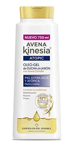 Avena Kinesia - Oleo Gel de Ducha Sin Jabón para Piel Extra Seca y Atópica, 750 ml