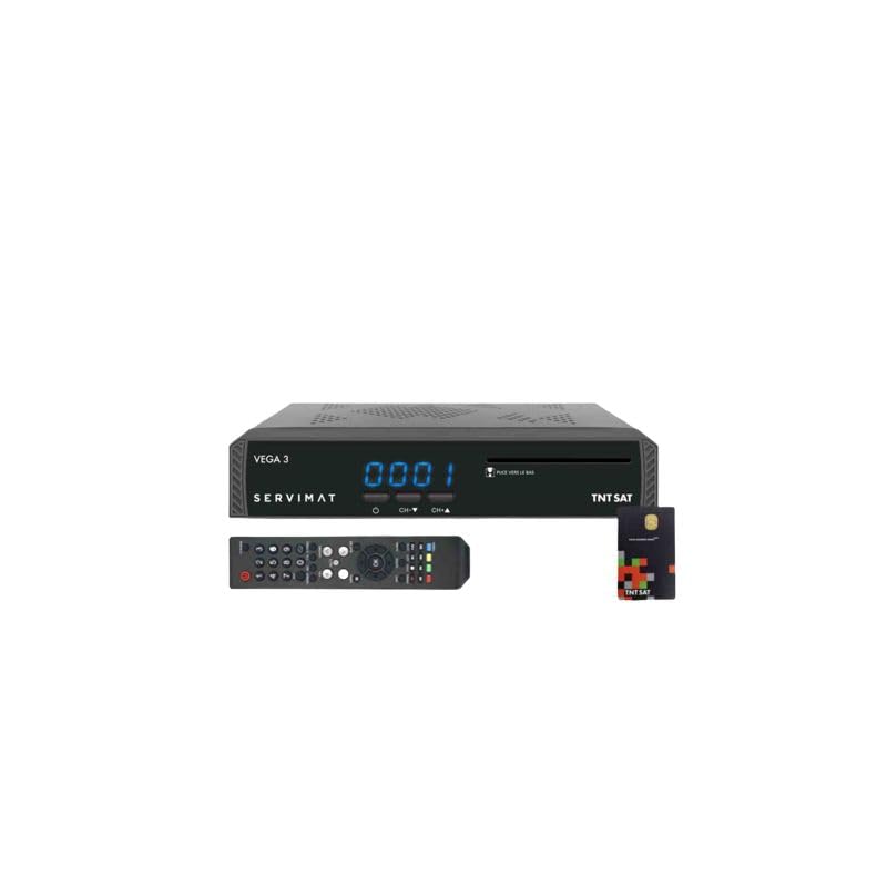 Servimat Receptor TV satélite Full HD + tarjeta de acceso TNTSAT V6 Astra 19.2E